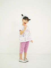 パール釦 6分丈パンツ