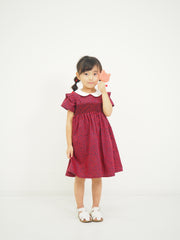 ミニハート スモッキングワンピース