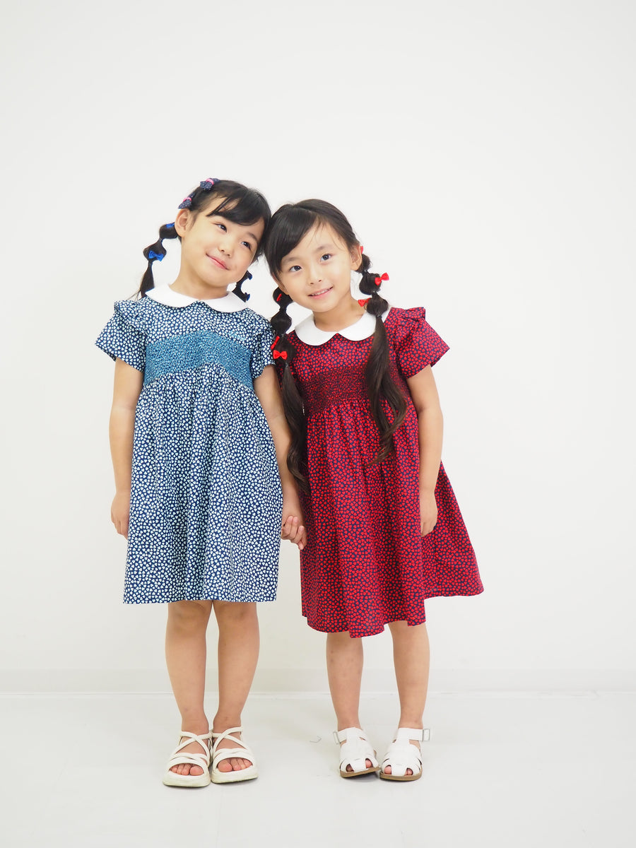 ミニハート スモッキングワンピース