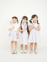 ギンガムレース襟　Teeﾌﾞﾗｳｽ