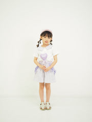 ギンガムレース　キュロットパンツ