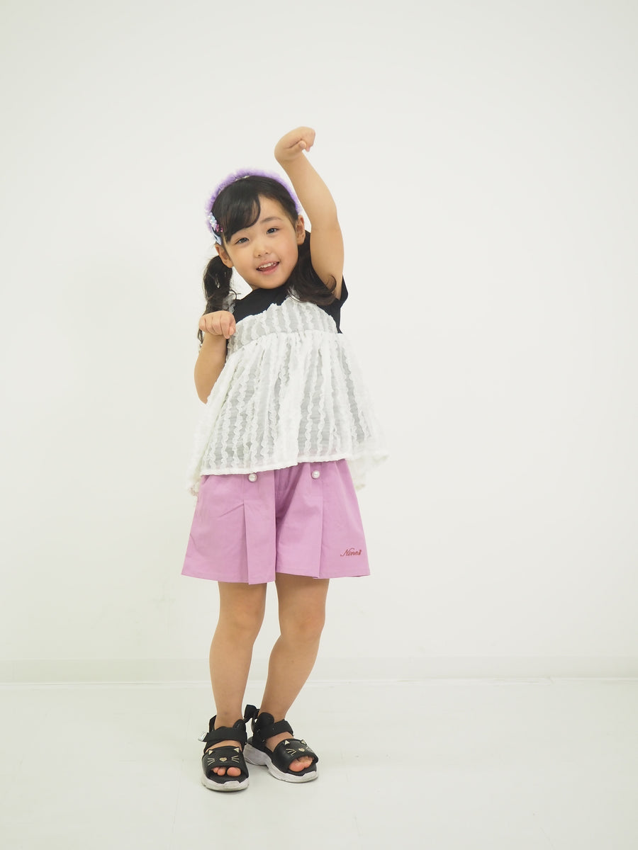 パール釦 ショートパンツ