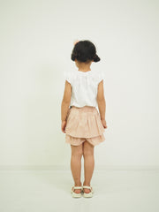 ラメハートプリント　キュロットパンツ