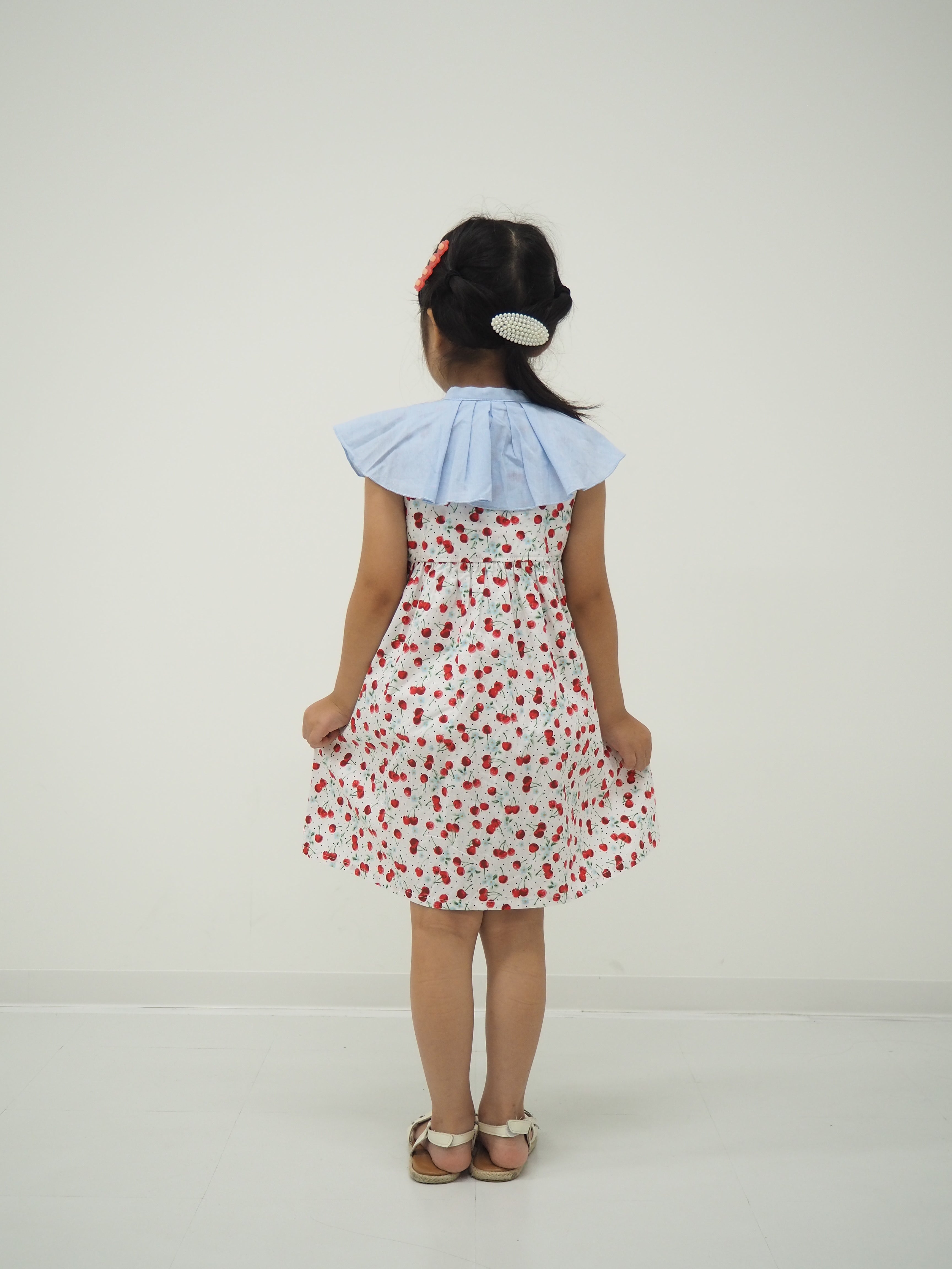 Herlipto ベビー　キッズ　ワンピース　90サイズチェリーワンピース Kids】Baby Cherry Pattern One-Piece