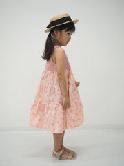 ティアードねこプリントワンピース