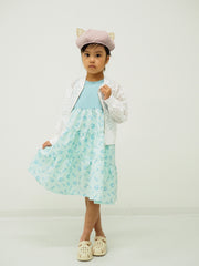 ティアードねこプリントワンピース