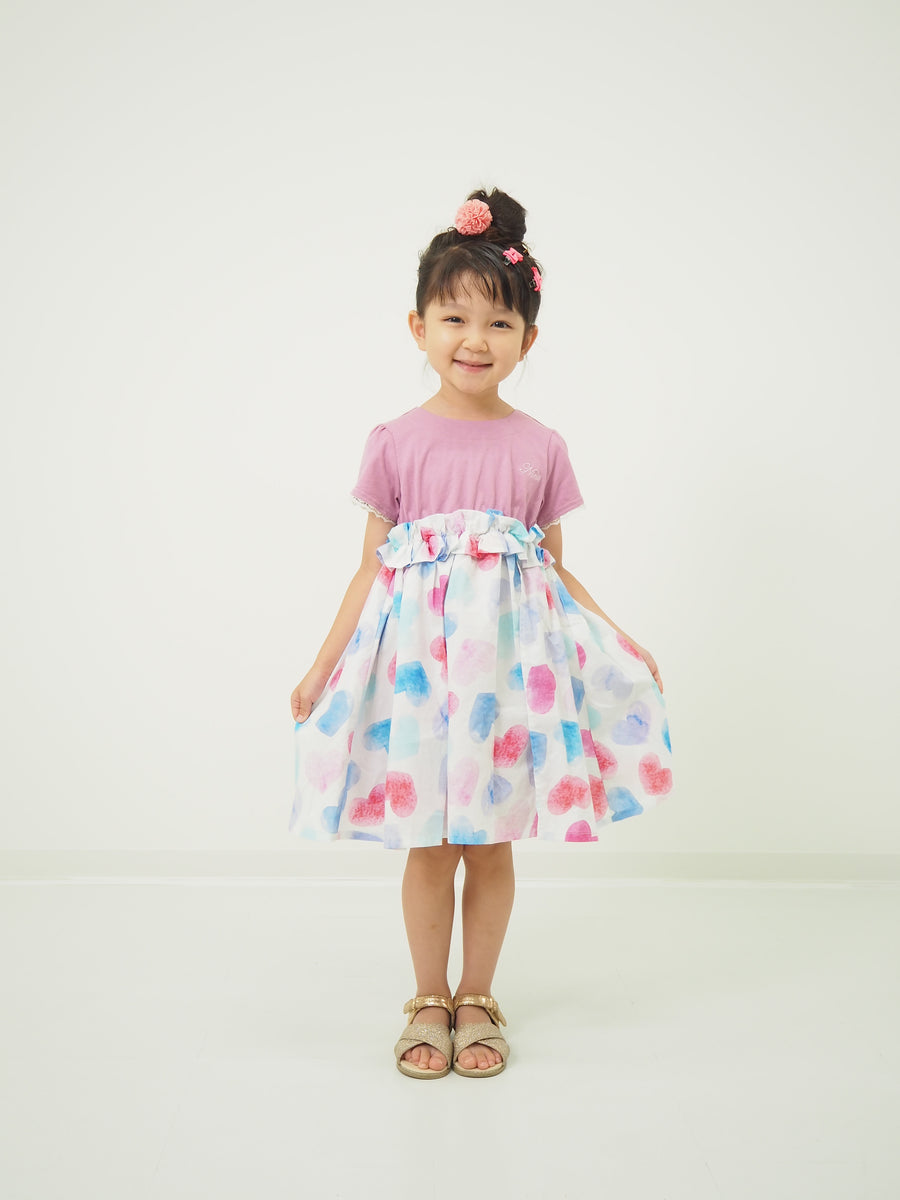 (Heart and flower pattern) dress
