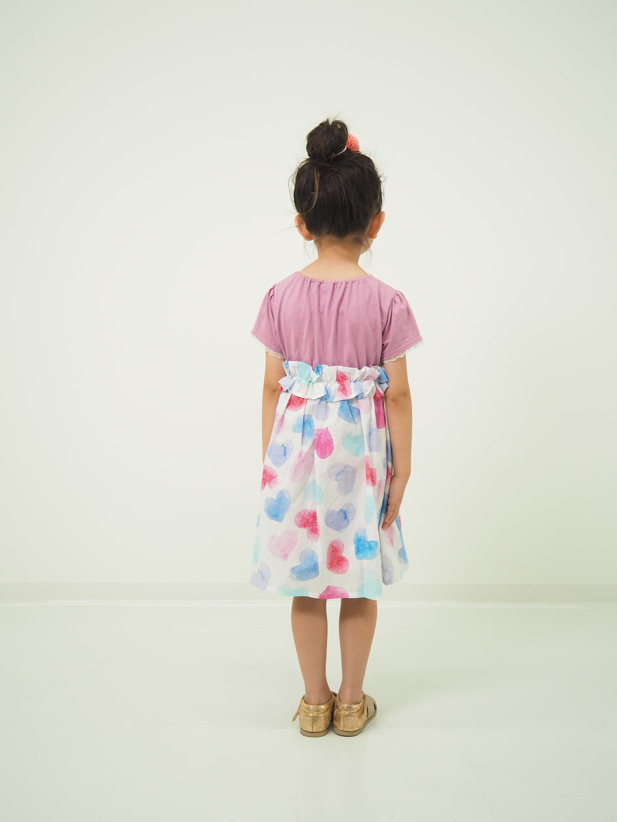 (Heart and flower pattern) dress