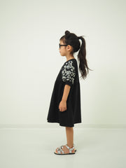 Sleeve flower print dress