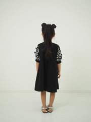 Sleeve flower print dress
