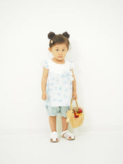 リボンねこオリジナルプリントベビースーツ