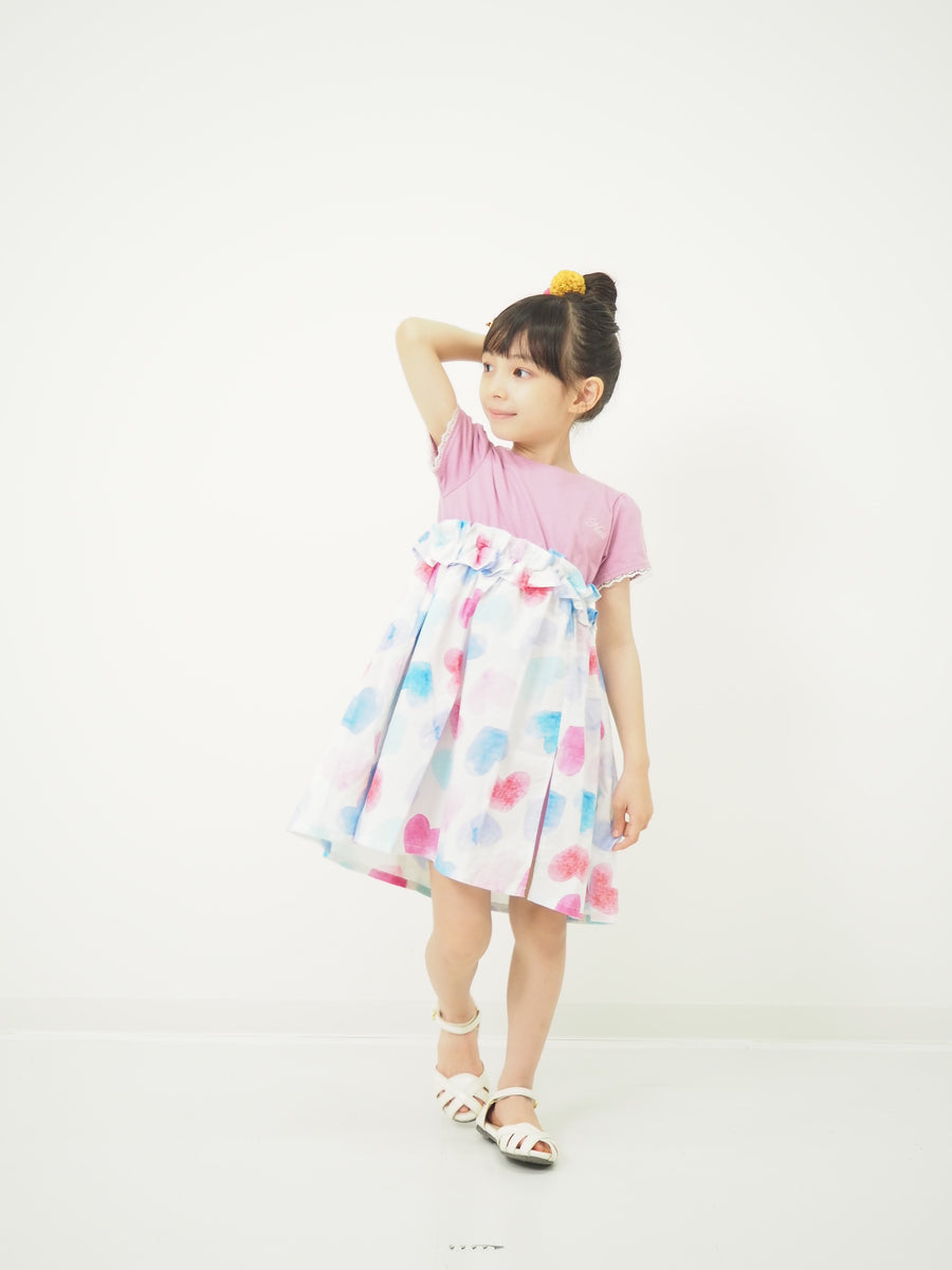 (Heart and flower pattern) dress