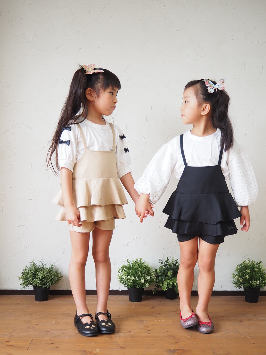100～120/ペプラムサロペットパンツ