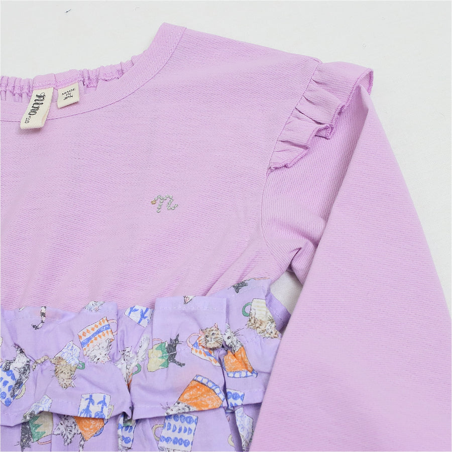 ハート＆ねこプリントワンピース