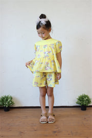 はなねこプリントショートパンツ