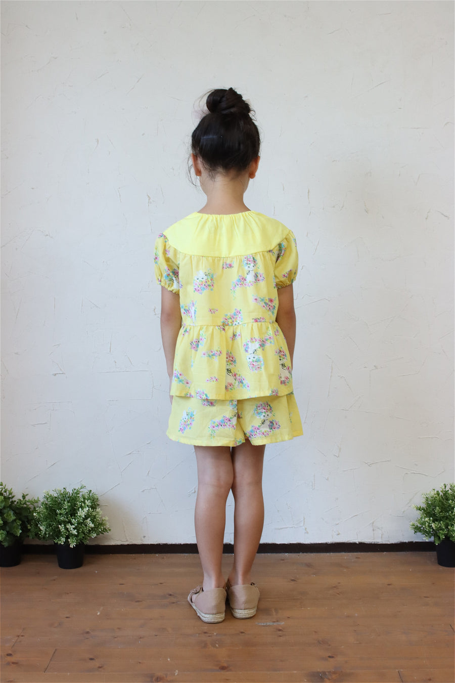 はなねこプリントショートパンツ