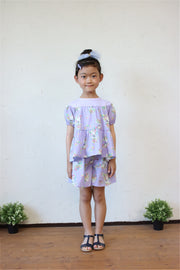 はなねこプリントショートパンツ